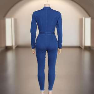 Bonne vente Afrique Denim Combinaison Femmes Élastique Force Pantalon Jean Pour <span class=keywords><strong>Femme</strong></span> Ceinture <span class=keywords><strong>Jeans</strong></span> Pantalon pour Femmes - Product Image 5