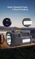 Linterna LED de Alta Luminosidad 2026, Recargable Solar, Carga Rápida, Potente, con Batería Recargable para Emergencias y Supervivencia