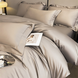 Cao cấp 600tc Ai Cập bông Duvet cover pillowcases tùy chỉnh trên có kích thước túi sâu được trang bị tấm cal/siêu Vua bedding Set - Product Image 3