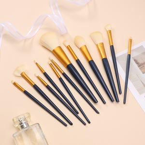 एरेटो 12-टुकड़ा पूर्ण सेट चेहरे के उपकरण सिंथेटिक बालों के लिए सिंथेटिक हेयर मेकअप ब्रश सेट करें आंखों की छाया नाक छाया गाल छिपकर - Product Image 1