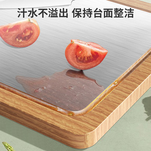 Acacia Wood Titanium Cutting Board Rectangle 1.6Cm Thickness Dishwasher Safe Anti Mildew Antibacterial Kitchen Use - Product Image 3