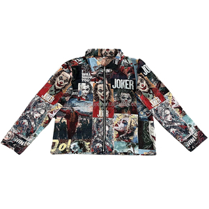 2025 고정밀 자카드 짠 블루종로드 타임 태피스트리 재킷 턴다운 겨울 캐릭터 사파리 재킷 - Product Image 5