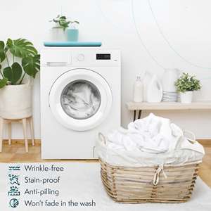 Lenzuola di alta qualità 4 pezzi in cotone 100% spazzolato biancheria da letto Set di lenzuola piatte con <span class=keywords><strong>2</strong></span> federa per Hotel - Product Image 6