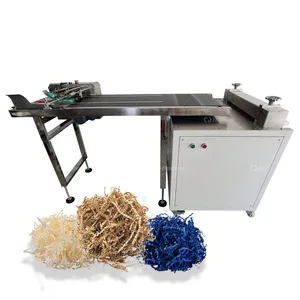 מפעל אספקת דקורטיבי להתקמט נייר מכונת חיתוך ישר נייר רטוש מיני מכונה