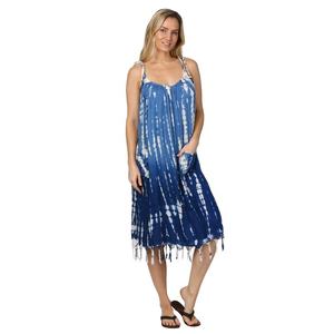 Collection Hippy de vêtements pour femmes Rayon Tie Dye Robe courte d'été - Product Image 1