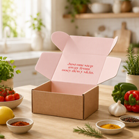 Boîte d'expédition en carton ondulé réutilisable de luxe avec intérieur vert menthe pour l'expédition de produits de soin haut de gamme et l'emballage cadeau personnalisé