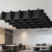 Échantillons de panneaux acoustiques muraux en nid d'abeille 3D, décoration en polyester, panneau carré artistique, panneau insonorisant pour la décoration de studio