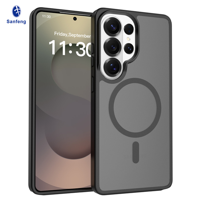 US in Stock Luxury Matte Soft-Touch Samsung Galaxy S26 Ultra Case High Quality Skin-Feel Shockproof Magnetic Mobile Phone Case