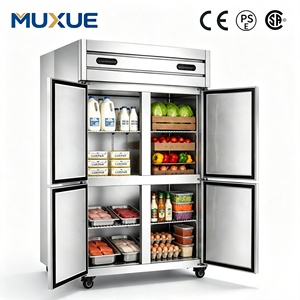 MUXUE ขายส่งตู้แช่แข็งสแตนเลสแบบ OEM 4/6 ประตู ขนาด 1.2/1.8 เมตร สำหรับครัวเชิงพาณิชย์ - Product Image 3