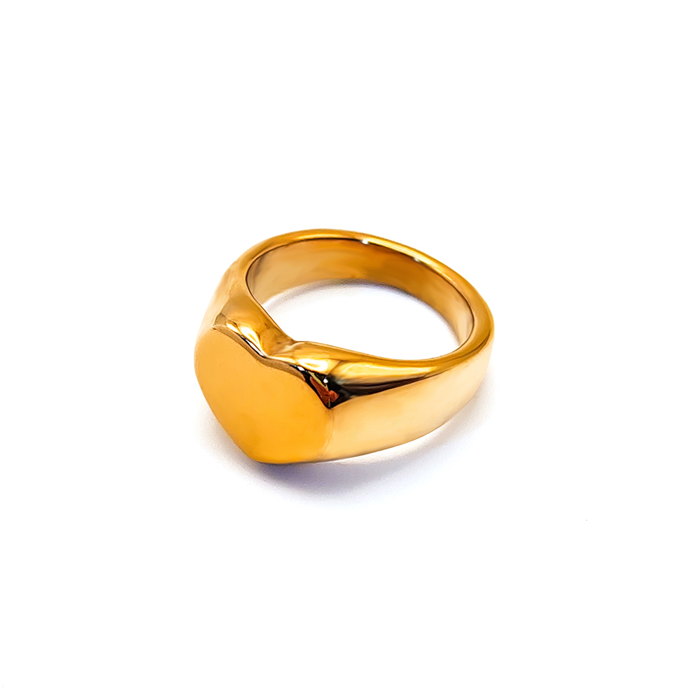 New Fashion Trendy Jewelry Rings for Women 18k Gold Plated Gold Silver Love Heart Rings Stainless Steel