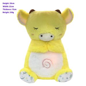 ตุ๊กตามีเสียงเพลงสำหรับเด็ก, ตุ๊กตากระต่ายน้อยผ่อนคลายหมีทำจากผ้ากำมะหยี่ทำจากผ้าฝ้าย PP สำหรับวันเกิดของเด็กๆ - Product Image 3