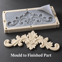 Moule d'ornement de fenêtre en résine Tietuo + noyau en silicone PU C292-G2, résistant à l'usure, équipe de R&D expérimentée, échantillon rapide