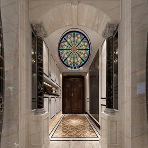 Vidrio Artístico Redondo con Doble Acristalamiento Personalizado, Vidrio Tiffany Chino para Iluminación de Puertas, Paredes y Techos - Product Image 5