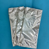 Sac aseptique personnalisé de 5 L, boîte, pochette, valve, matériau PE/VMPET/PE, liquides, mayonnaise, sirop, jus, lait, eau minérale, impression en héliogravure