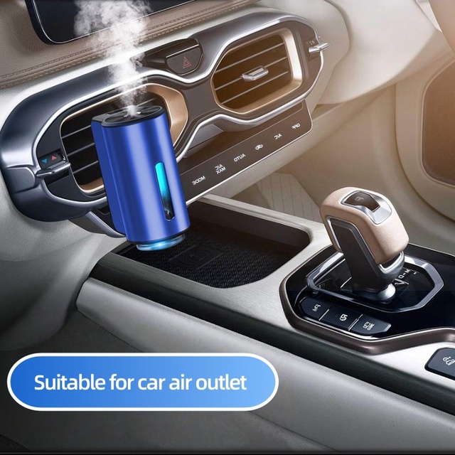 Pure Natural Perfume USB Rechargeable Household Waterless Essential Oil air Scent Smart Car Aroma Diffuser for Car Air Vent