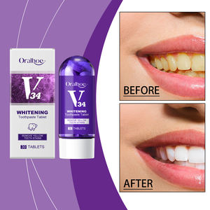 Oralhoe-Tabletas portátiles para Limpieza de dientes, pasta de dientes blanqueadora con olor a tartal, cuidado de los dientes amarillos - Product Image 2