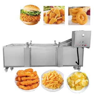 Công nghiệp điện nồi chiên sâu máy cho Burger Vua pháp khoai tây chiên & Gà cốm điều kiện mới liên tục băng tải vành đai - Product Image 1