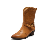 Bottines à lacets en cuir véritable pour femmes, confortables, légères et douces