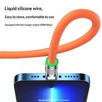 Câble de charge rapide de type C en alliage de zinc pour téléphones mobiles avec gaine en silicone orange