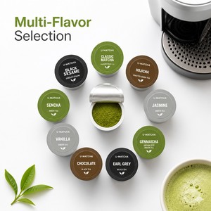 Cápsulas de Matcha de Compatibilidad Universal, Compatibles con Cafeteras Keurig, Selección de Múltiples Sabores, Cápsulas de Té Saludables a Granel - Product Image 4