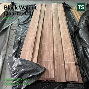 Chapa de Madera de Nogal de Grano Recto de 0.65mm, Textura Real de Nogal, Chapa de Lujo para Interiores, para Revestimiento de Puertas y Paneles de Pared - Product Image 1