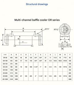 Industrial Efficient Oil Cooler Carbon Steel Tubular <b>Heat</b> Exchanger with Copper <b>Tube</b> Shell and <b>Tube</b> Water Cooler - Product Image 4