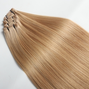 Extensions per Capelli Biondi Europei Remy 12A, Doppia Tessitura, Annodate a Mano, Effetto Luce Morbida, Nuovo Design Invisibile, Sbiancate e Tinte - Product Image 2