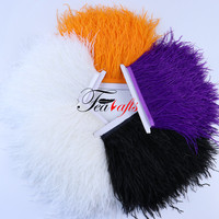 Plumes d'autruche de 10-15 cm pour la fabrication de boucles d'oreilles, garnitures en dentelle moelleuse de qualité supérieure pour costumes de boutique et couture