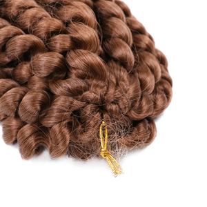 Nouvel Arrivage Mira 6X Bundles 8 Pouces Extensions de Cheveux Synthétiques Bouclés <span class=keywords><strong>Afro</strong></span> au Crochet Effet Baguette Rebondissante pour Femmes Noires - Product Image 4