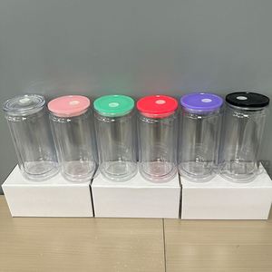 Vaso de Plástico de Doble Pared de 16 oz con Diseño de Lata de Refresco y Base para Té de Burbujas - Product Image 5