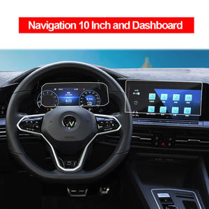 Pour Volkswagen VW <span class=keywords><strong>Golf</strong></span> 8 MK8 <span class=keywords><strong>2022</strong></span> voiture Navigation GPS haute clair verre trempé protecteur d'écran Film voiture stéréo lecteur DVD feuille - Product Image 4