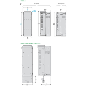 Variateurs de vitesse, Easy Altivar 610, 90 kW, 125 ch, 380 à 460 V, IP20 ATV610D90N4 - Product Image 2