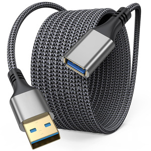 Cable de extensión Usb 3,0 macho a hembra, cable de cobre gris, interfaz de aleación de aluminio tipo C, transferencia de datos de alta velocidad para ordenador - Product Image 1
