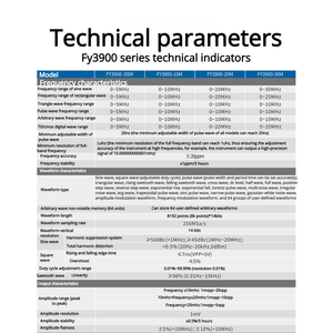 TTLTES FY3900 250MSa/s สัญญาณเอาท์พุต TTL สี่ช่อง 5/10/15/20/30MHz คลื่นไซน์ 14 บิต ฟังก์ชันสองช่องสัญญาณ/เครื่องกำเนิดสัญญาณแบบกำหนดเอง - Product Image 6