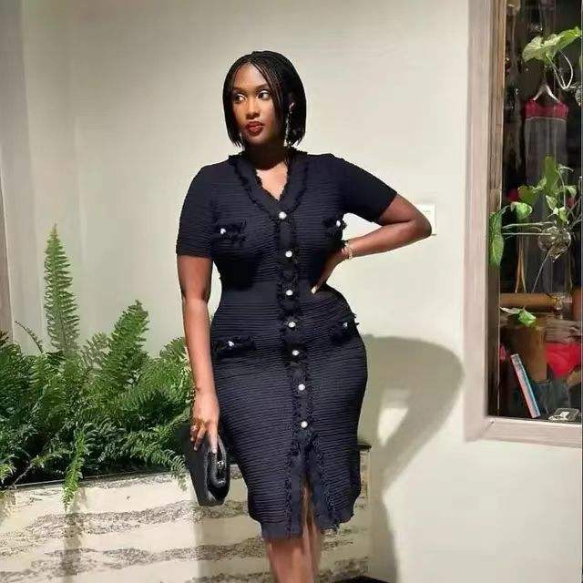 【herlipvo】Summer Tweed Midi Dress Na herlipto Summer Tweed Midi Dress Na herlipto Summer Tweed Midi