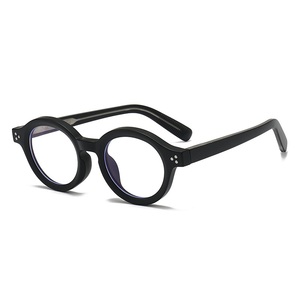 Gafas Redondas Artísticas <span class=keywords><strong>Retro</strong></span> Personalizadas para Hombre y Mujer, Montura de Moda TR90, Lentes con Protección Anti-Luz <span class=keywords><strong>Azul</strong></span> - Product Image 2