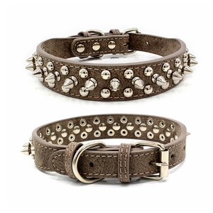 Pet <strong>Dog</strong> <strong>Collar</strong> With Spikes Leather <strong>Spiked</strong> <strong>Dog</strong> <strong>Collar</strong> with Rivet Pet <strong>Collar</strong> for Large <strong>Dogs</strong> - Product Image 6