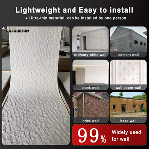 Revêtement de murs extérieurs, panneaux muraux intérieurs, panneau de pierre flexible, pierre de paysage lunaire extérieure, grande dalle pour la décoration de villas et d'hôtels - Product Image 2