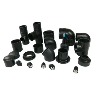 DN63 HDPE Pipe Fittings Electrofusion Fitting 90 Degree Elbow Gas Water Supply