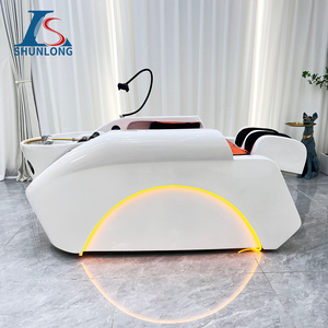 Muebles de salón profesional, cama de lavado de spa, cama de spa, cama de champú de masaje eléctrico para barbería - Product Image 6