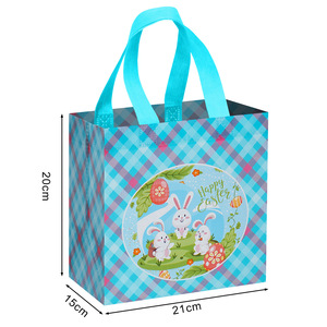 Bolsa de Compras Plegable Ecológica con Diseño de Conejo, Bolsa de Regalo con Estampado de Dibujos Animados para Supermercado - Product Image 5