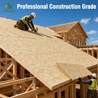 Panneau OSB (Oriented Strand Board) de première qualité haute résistance pour bardage structurel, garantie 2 ans pour toitures et murs en ossature bois