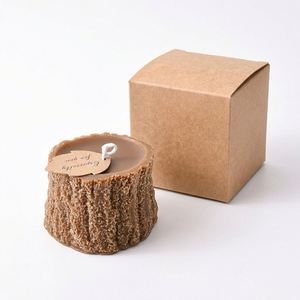 Vela Aromática de Cera de Soja Ecológica con Forma de Tronco de Árbol Oshine Creative - Regalo Único de Decoración Navideña para el Hogar - Product Image 3