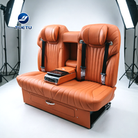 Canapé-lit de luxe pour van 9 places, banquette arrière avec massage électrique, table pliante, siège de camping-car