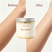 ETRUN ALISA Beurre de Karité Pur Non Raffiné Marque Privée pour Peau, Cheveux et Corps – Idéal pour la Fabrication de Beurres Corporels, Lotions et Soins Capillaires DIY