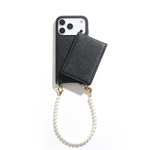 Étui de téléphone portable en cuir véritable avec fente magnétique pour cartes et bandoulière pour <span class=keywords><strong>iPhone</strong></span> 17 16 15 14 13 12 Pro Max – Vente en gros - Product Image 3