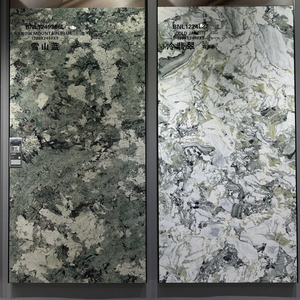 Ladrillos de piedra sinterizada de gran tamaño 1200*2400mm Apariencia de mármol verde al por mayor - Product Image 3