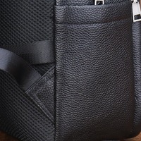 Nouveau sac à dos en cuir de haute qualité pour hommes, grande capacité, plusieurs compartiments, sac à dos pour ordinateur, sac à dos de voyage quotidien en cuir souple