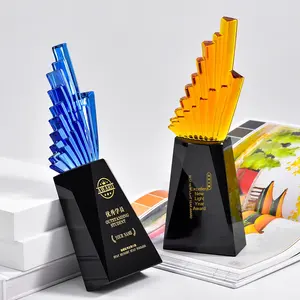 2025年カスタムメイド企業年次総会賞優秀な従業員のための新しい創造的なガラストロフィーベストセラーメダルメタル - Product Image 2