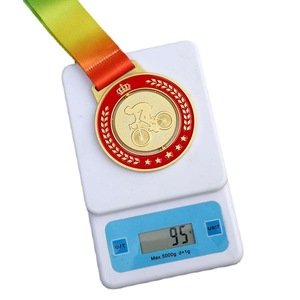 Medalla de metal deportiva giratoria con logotipo personalizado de fabricación OEM, medallas y cintas deportivas, trofeos y medallas en blanco - Product Image 2